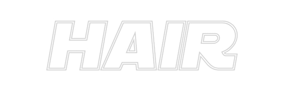 Custom Neon Sign Online Editor Hair