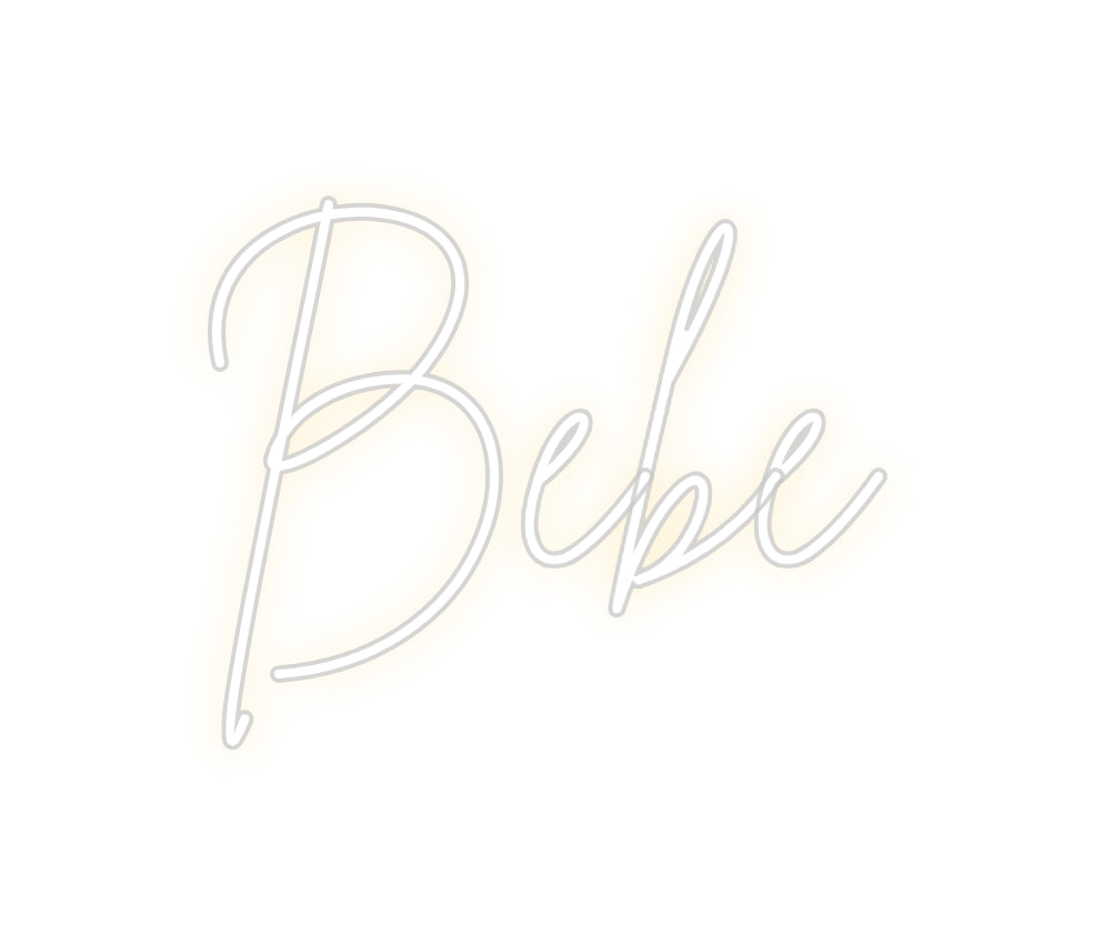Custom Neon Sign Online Editor Bébé
