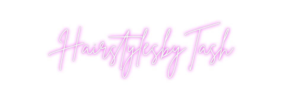 Custom Back Lit Neon Sign Online Editor HairstylesbyT...