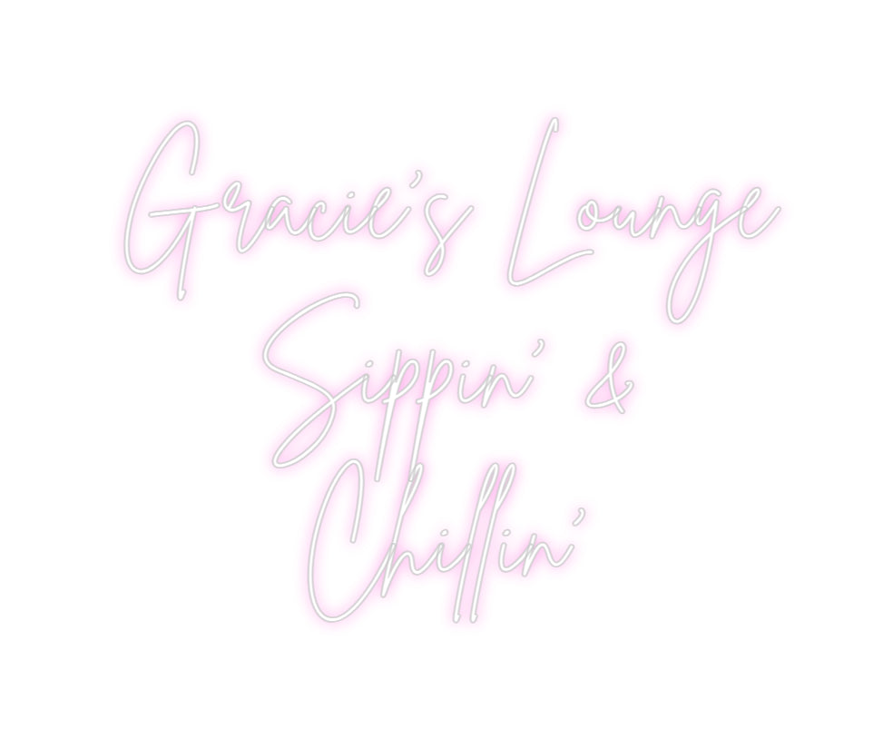Custom Neon Sign Online Editor Gracie's Loun...
