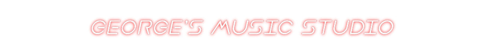 Custom Neon Sign Online Editor GEORGE’S MUSI...