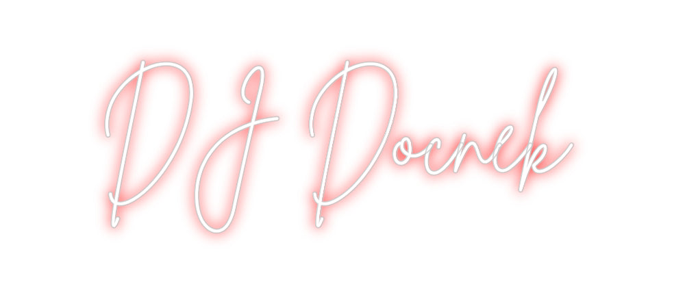 Custom Neon Sign Online Editor DJ Docnek