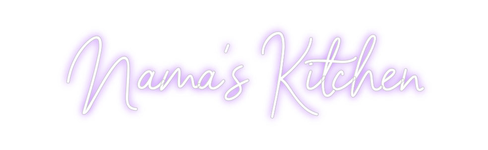 Custom Neon Sign Online Editor Nama’s Kitchen