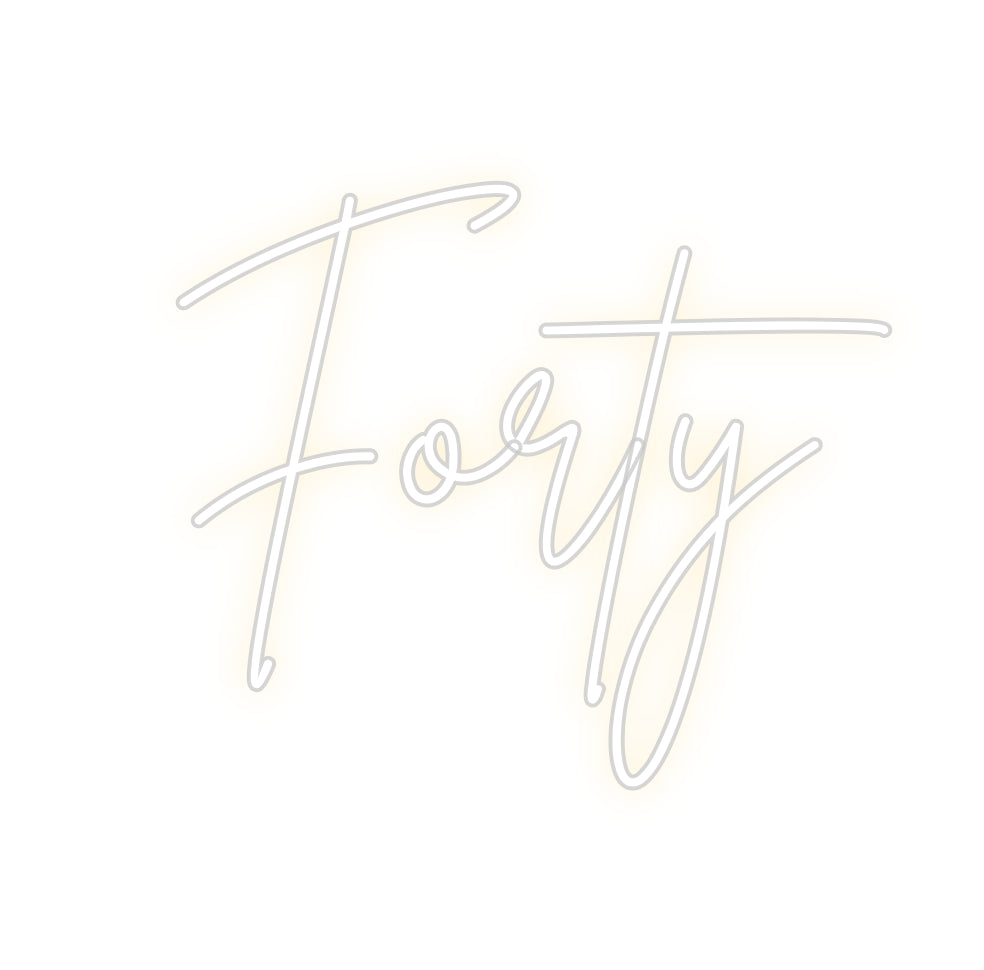 Custom Neon Sign Online Editor Forty