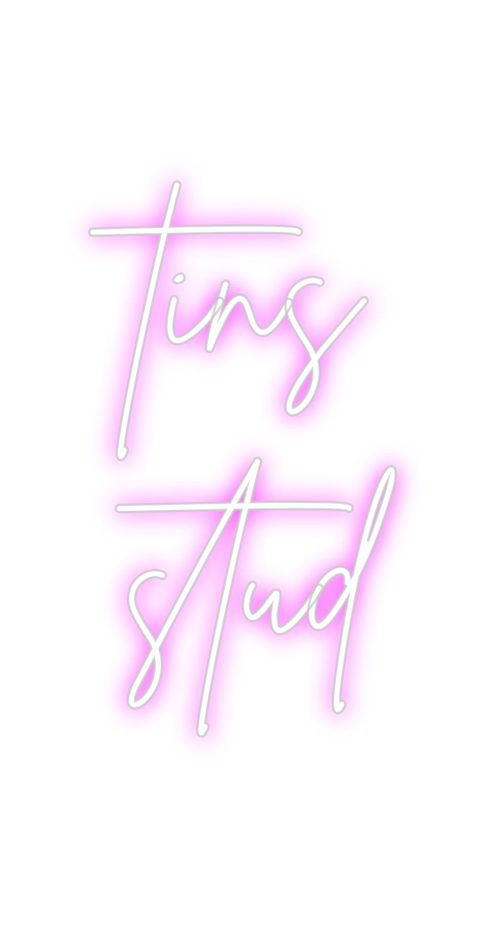 Custom Back Lit Neon Sign Online Editor tins
stud