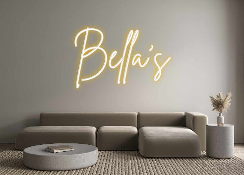 Custom Back Lit Neon Sign Online Editor Bella's