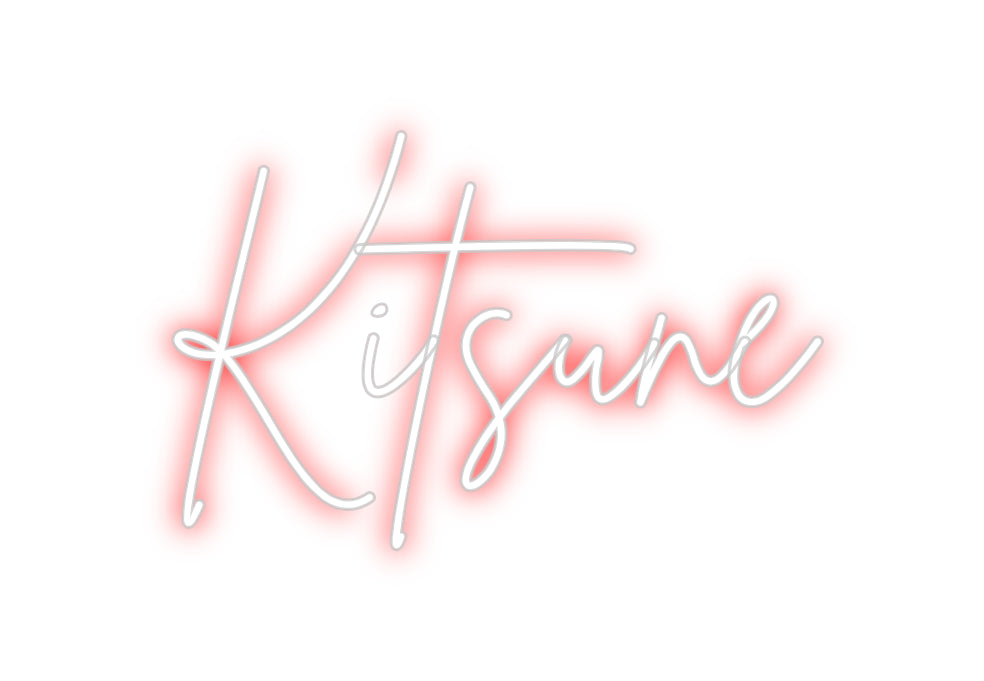 Custom Neon Sign Online Editor Kitsune