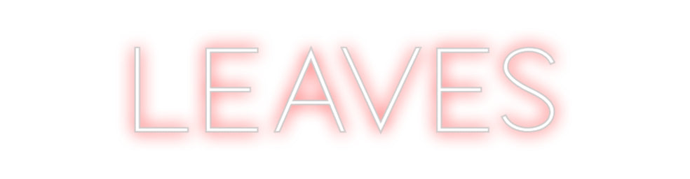 Custom Neon Sign Online Editor Leaves