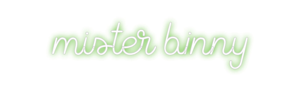 Custom Neon Sign Online Editor mister binny
