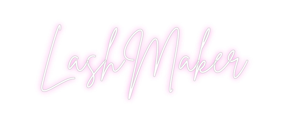 Custom Neon Sign Online Editor LashMaker