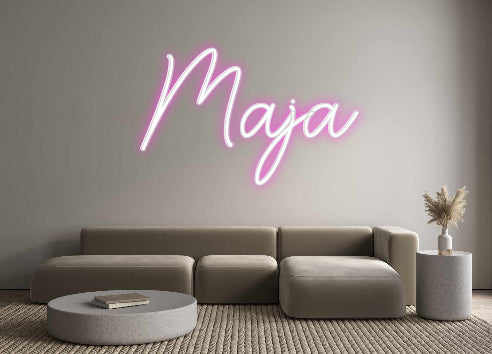 Custom Neon Sign Online Editor Maja