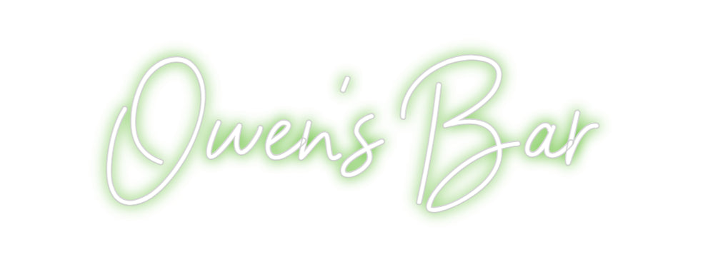 Custom Neon Sign Online Editor Owen's Bar