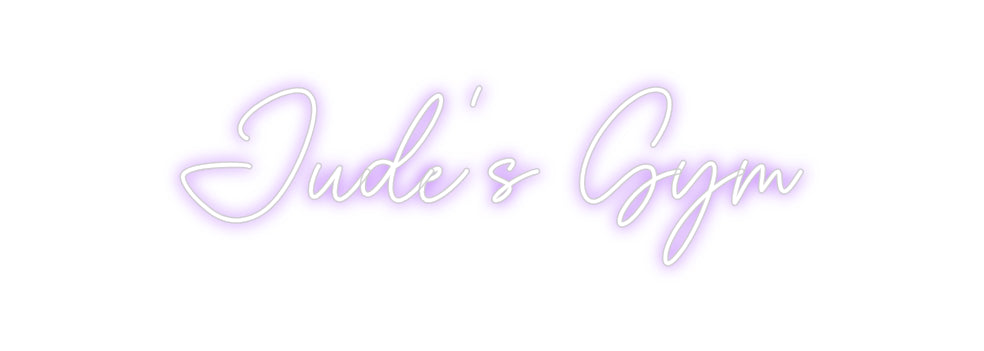 Custom Neon Sign Online Editor Jude's Gym