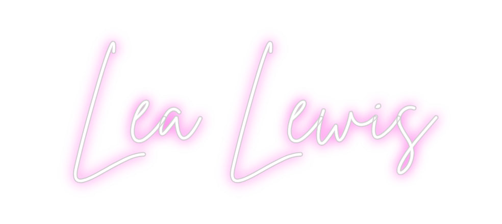 Custom Neon Sign Online Editor Lea Lewis