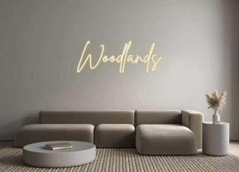 Custom Back Lit Neon Sign Online Editor Woodlands