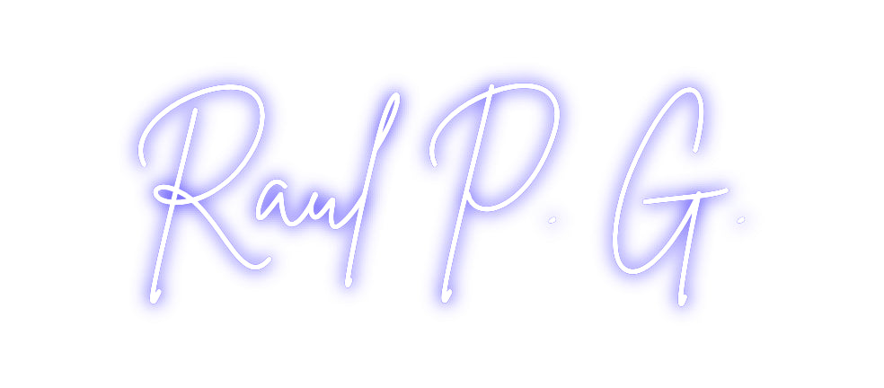Custom Neon Sign Online Editor Raúl P. G.