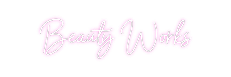 Custom Neon Sign Online Editor Beauty Works