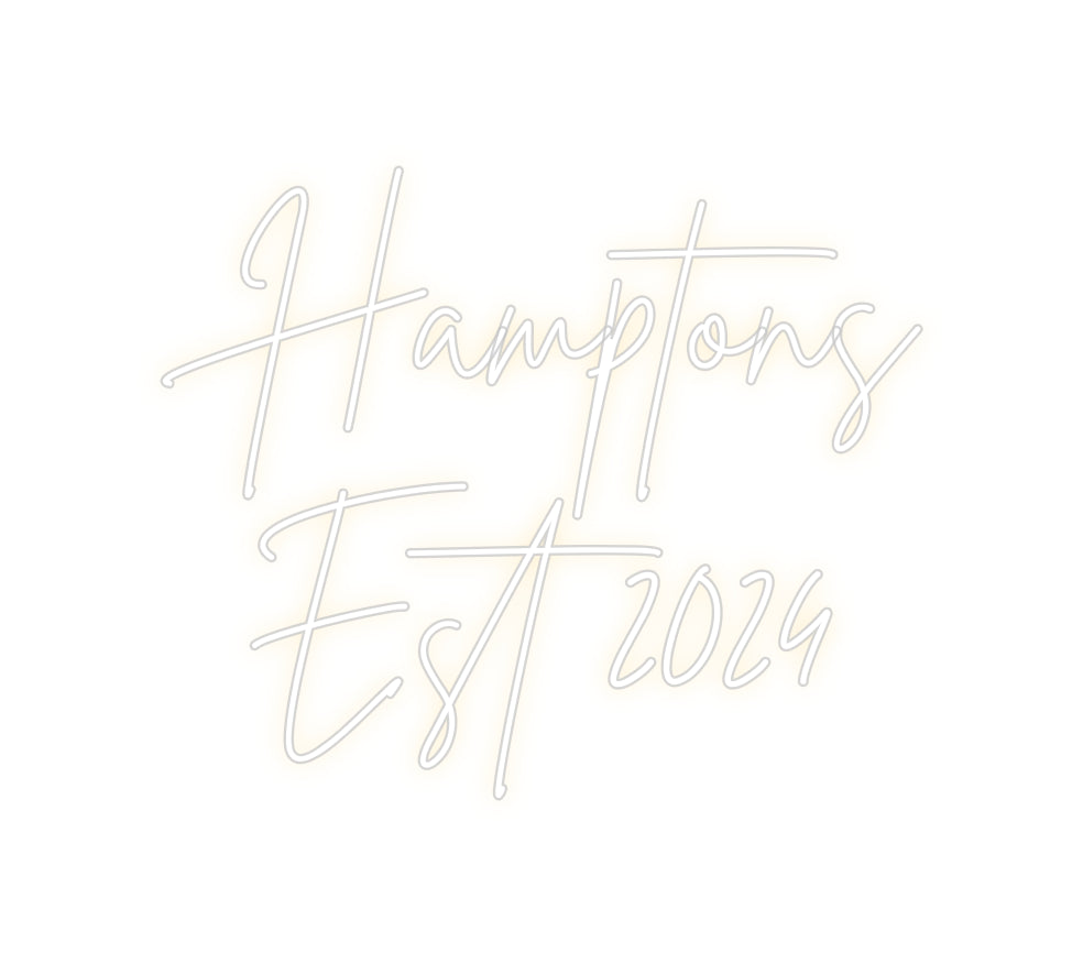 Custom Neon Sign Online Editor Hamptons
Est...