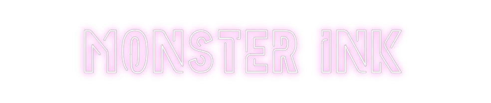 Custom Neon Sign Online Editor MONSTER INK