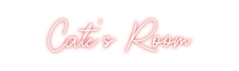 Custom Neon Sign Online Editor Cate's Room