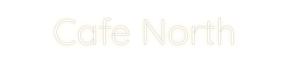 Custom Neon Sign Online Editor Cafe North