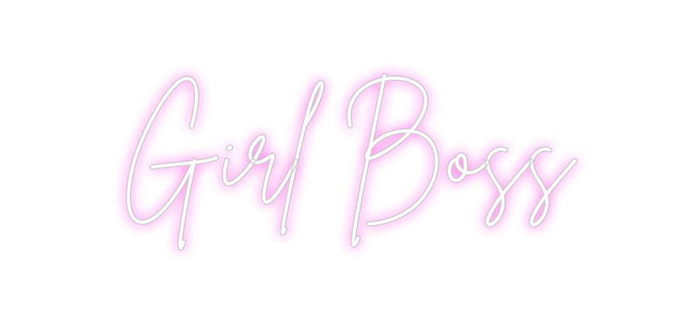 Custom Neon Sign Online Editor Girl Boss
