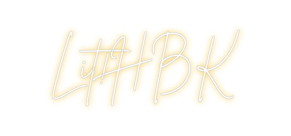 Custom Back Lit Neon Sign Online Editor Lit!HBK