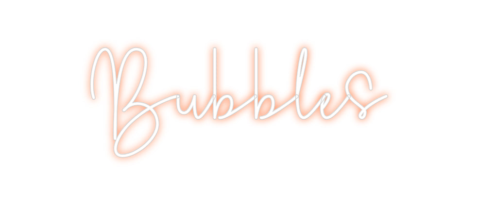 Custom Neon Sign Online Editor Bubbles