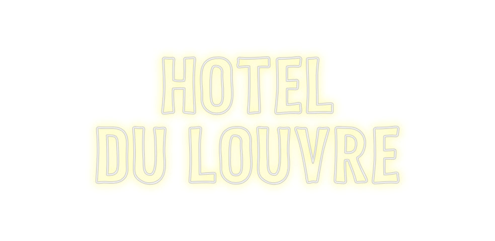 Custom Neon Sign Online Editor HOTEL
DU LOU...
