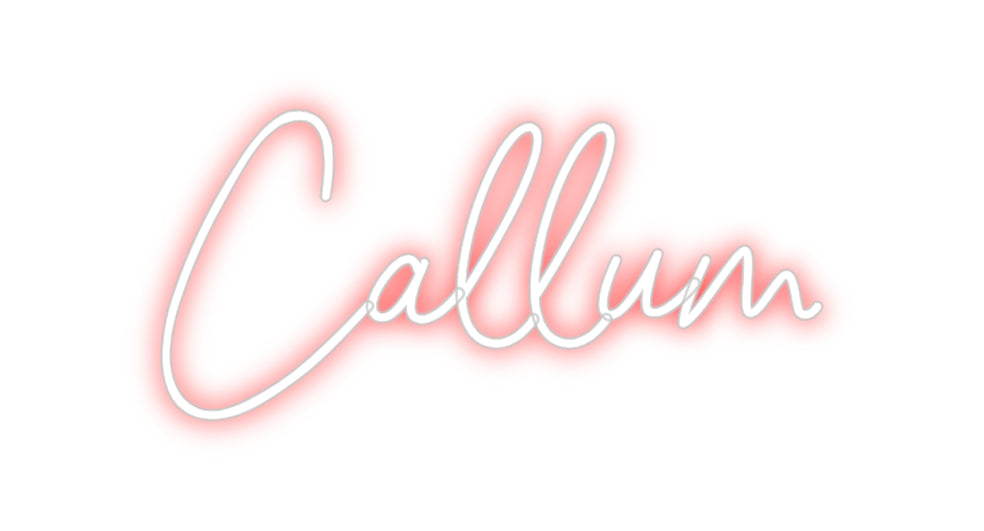 Custom Neon Sign Online Editor Callum