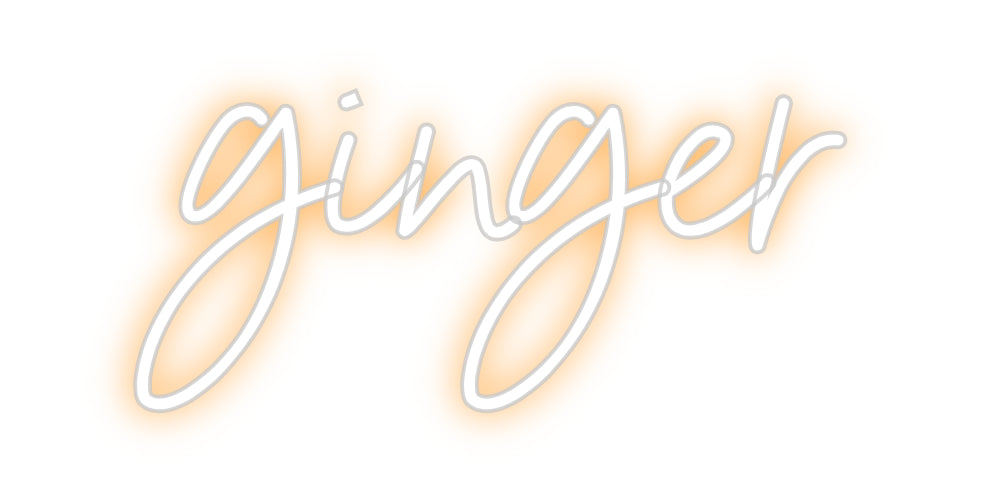 Custom Neon Sign Online Editor ginger