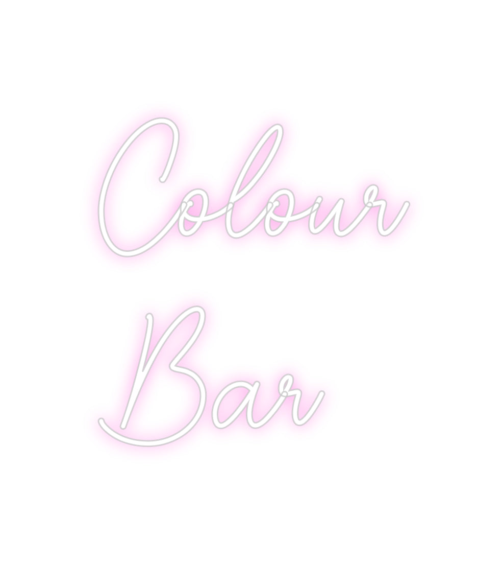 Custom Neon Sign Online Editor Colour
Bar