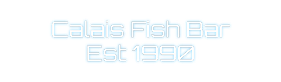 Custom Neon Sign Online Editor Calais Fish B...