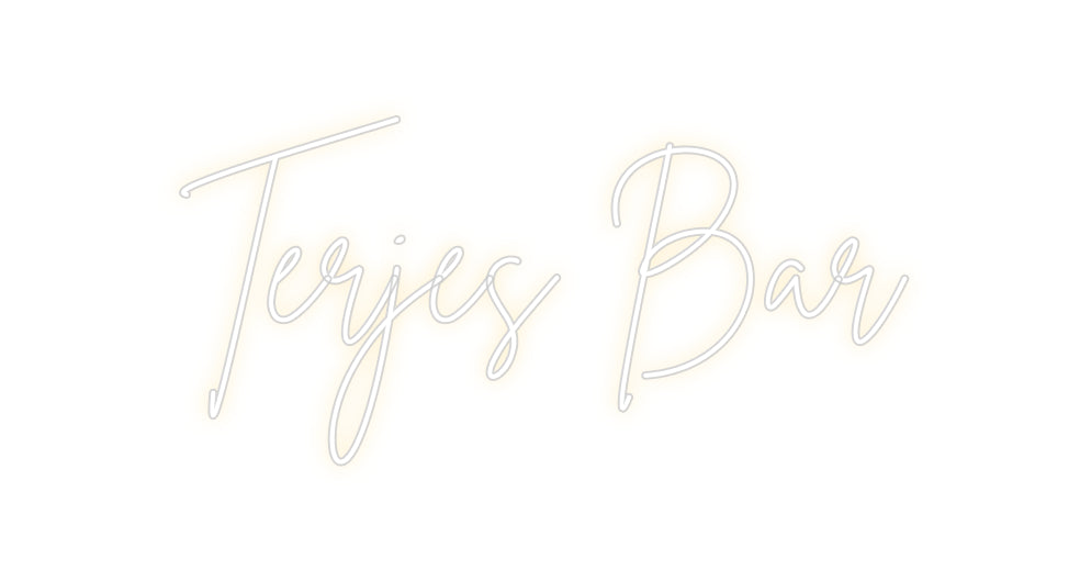 Custom Neon Sign Online Editor Terjes Bar