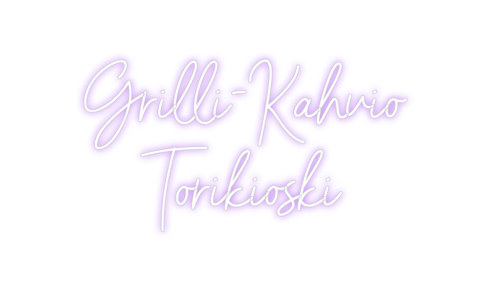 Custom Neon Sign Online Editor Grilli-Kahvio...