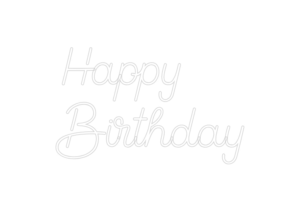 Custom Neon Sign Online Editor Happy
...