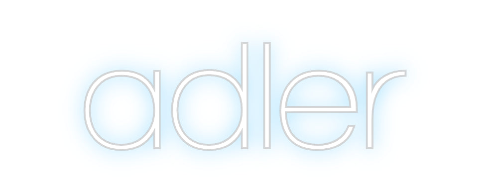 Custom Neon Sign Online Editor adler