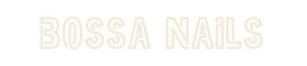 Custom Neon Sign Online Editor BOSSA NAILS