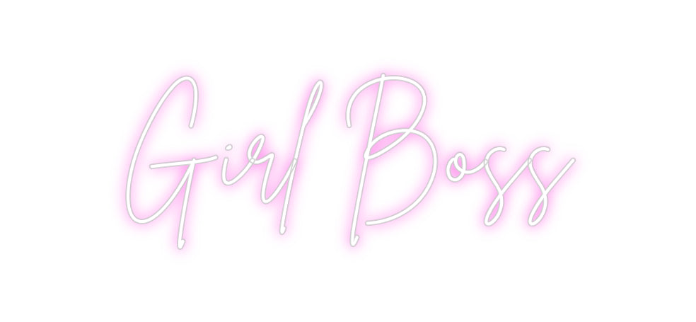 Custom Neon Sign Online Editor Girl Boss
