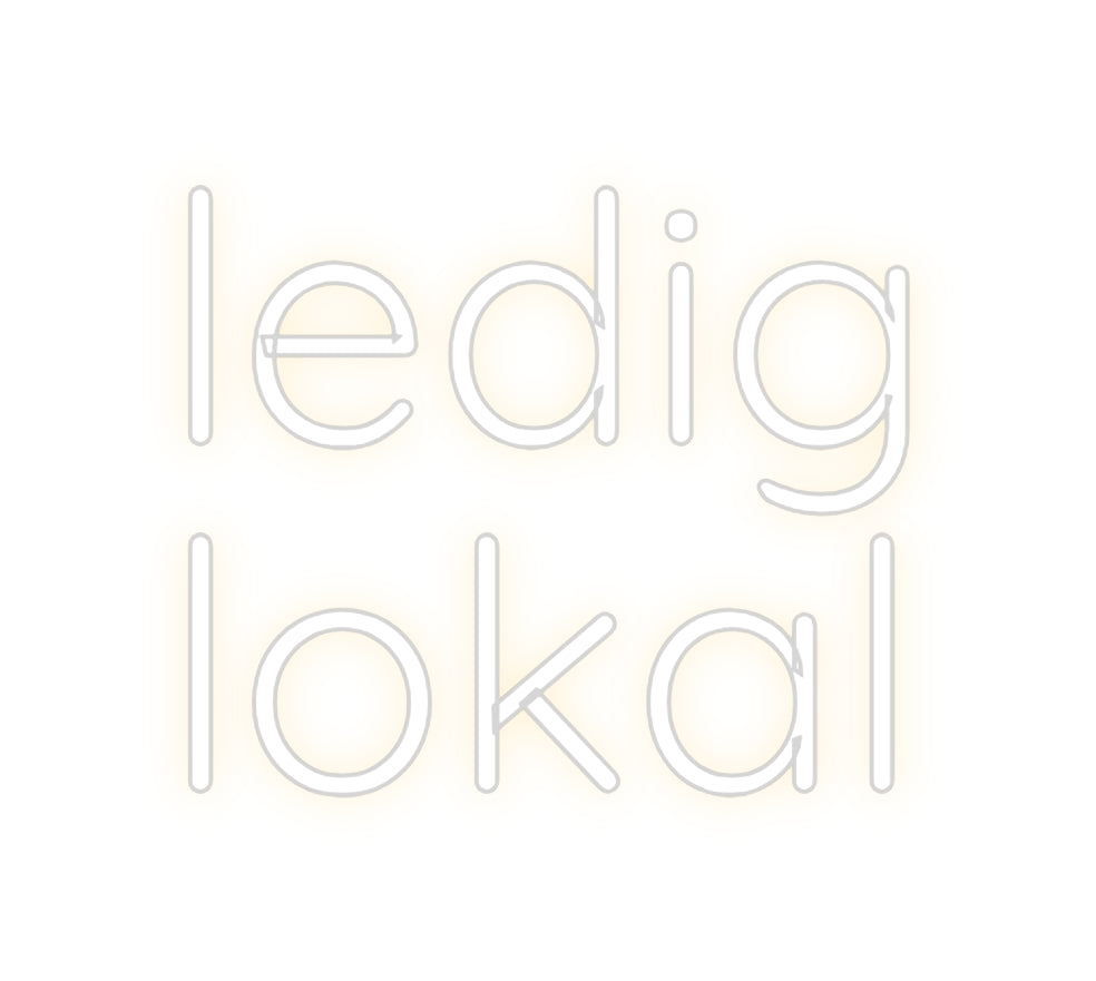 Custom Neon Sign Online Editor ledig
lokal