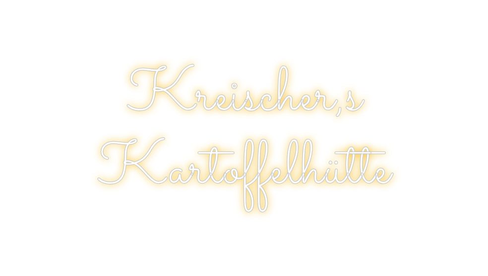 Custom Back Lit Neon Sign Online Editor Kreischer,s
...