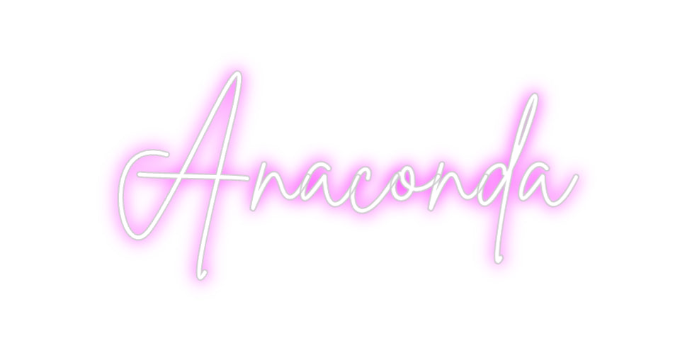 Custom Back Lit Neon Sign Online Editor Anaconda