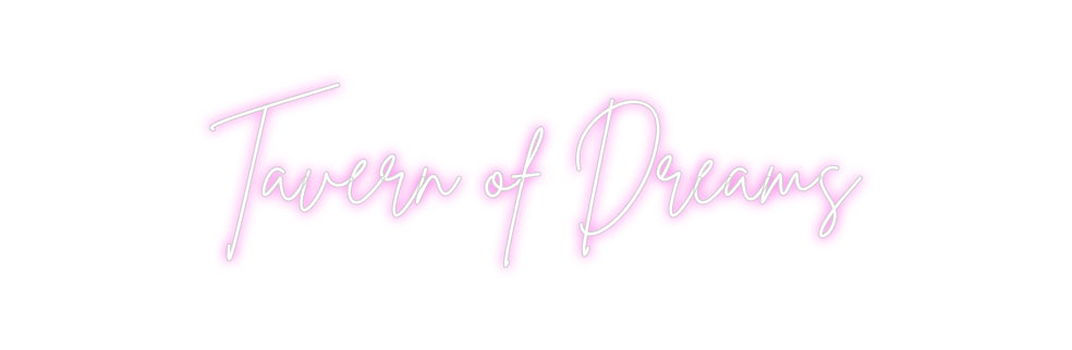 Custom Neon Sign Online Editor Tavern of Dre...