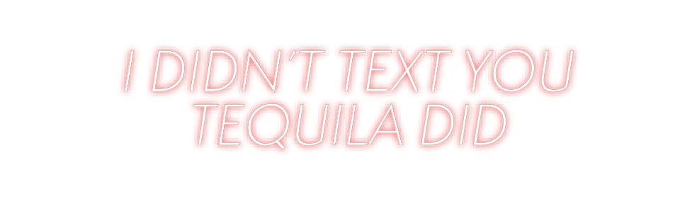Custom Neon Sign Online Editor I DIDN’T TEXT...