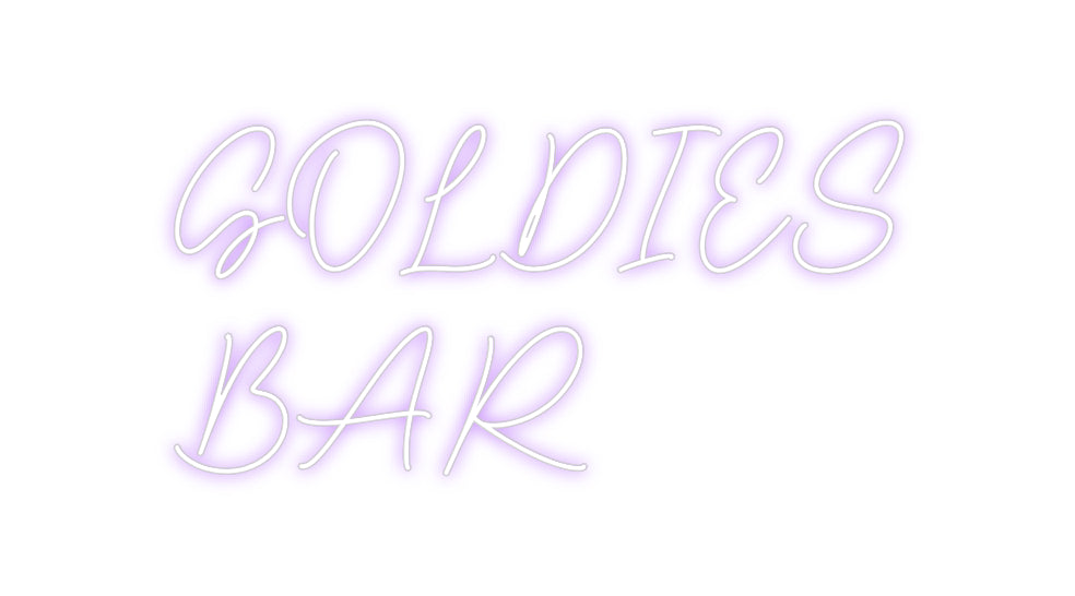 Custom Neon Sign Online Editor GOLDIES
BAR