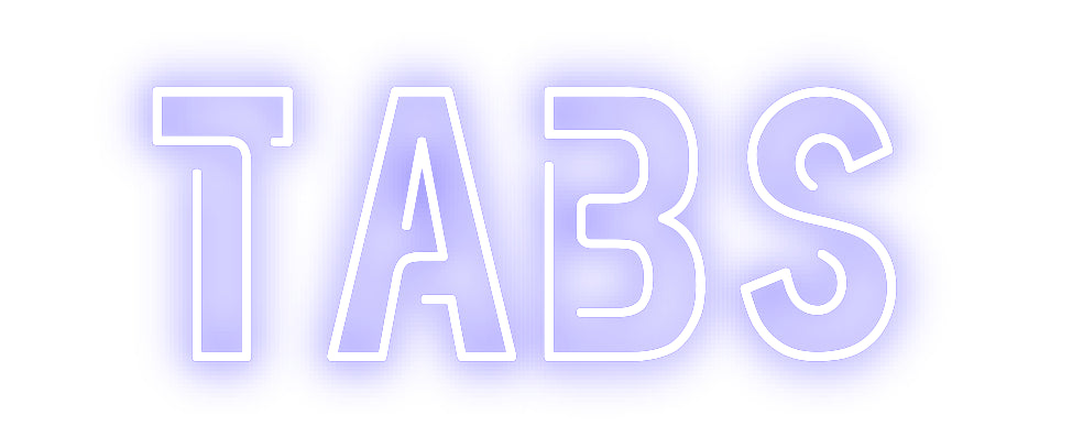 Custom Neon Sign Online Editor Tabs