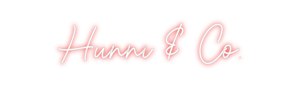 Custom Neon Sign Online Editor Hunni & Co.