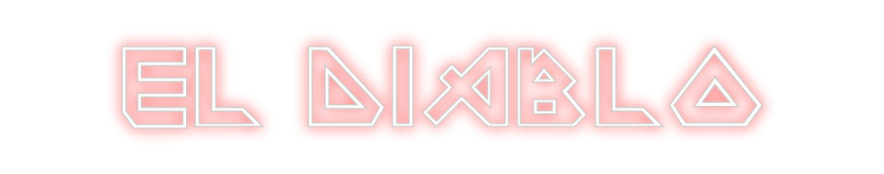 Custom Neon Sign Online Editor El Diablo