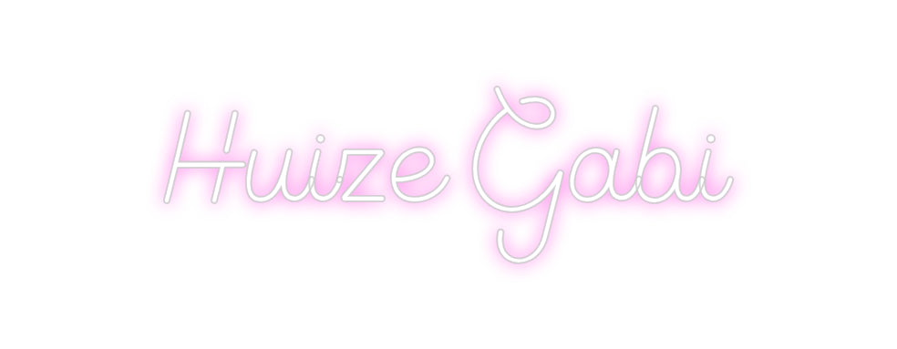 Custom Neon Sign Online Editor Huize Gabi