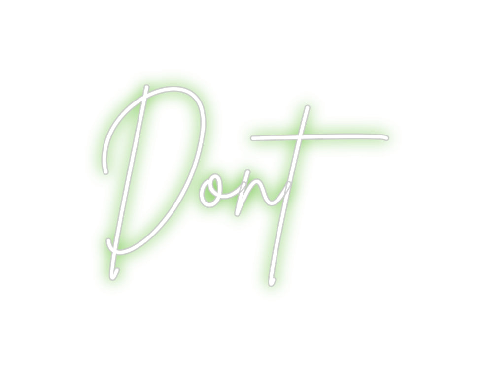 Custom Neon Sign Online Editor Dont